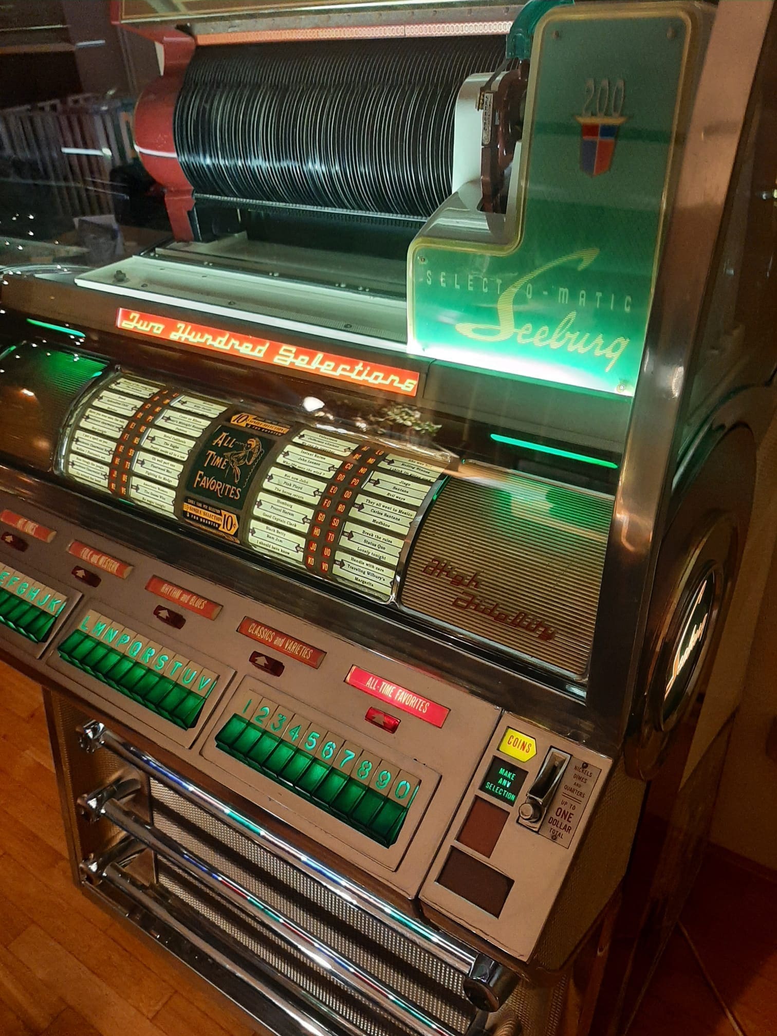 Seeburg V200 Jukebox 1955 Gerestaureerd Te Koop Bij Jukebox Doc