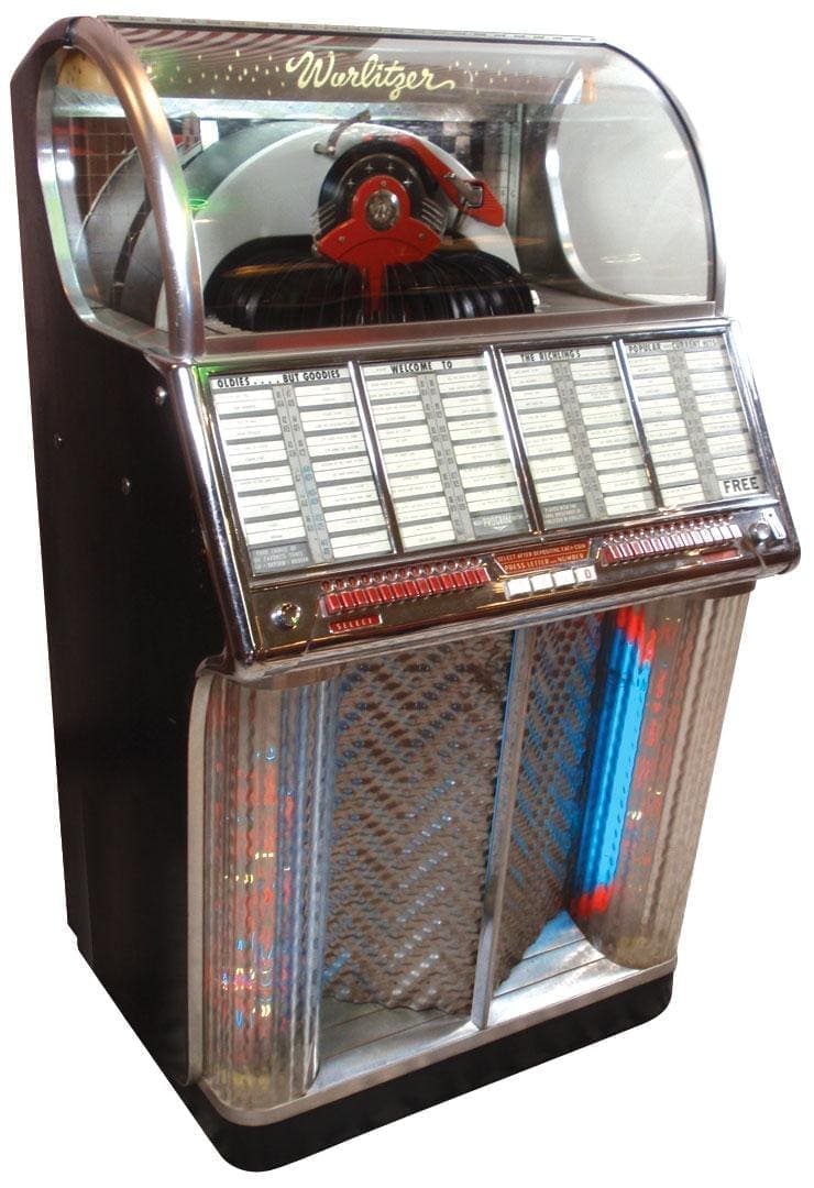 Wurlitzer 1700 jukebox 1954 VERKOCHT Vintage Jukebox - JUKEBOX DOC